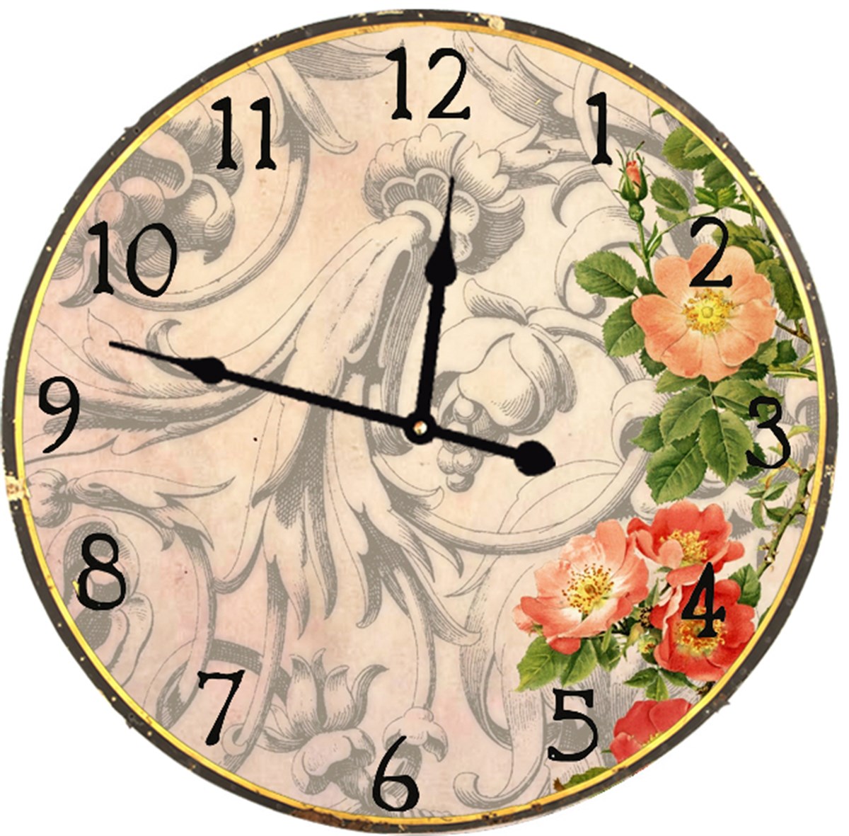 Ahşap Retro Duvar Saati 