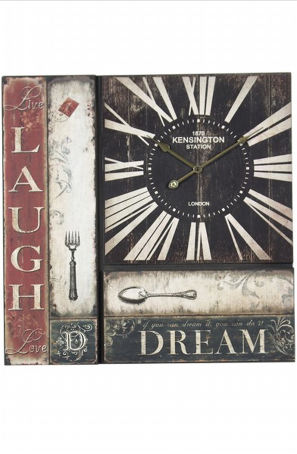 Ahşap Retro Duvar Saati 