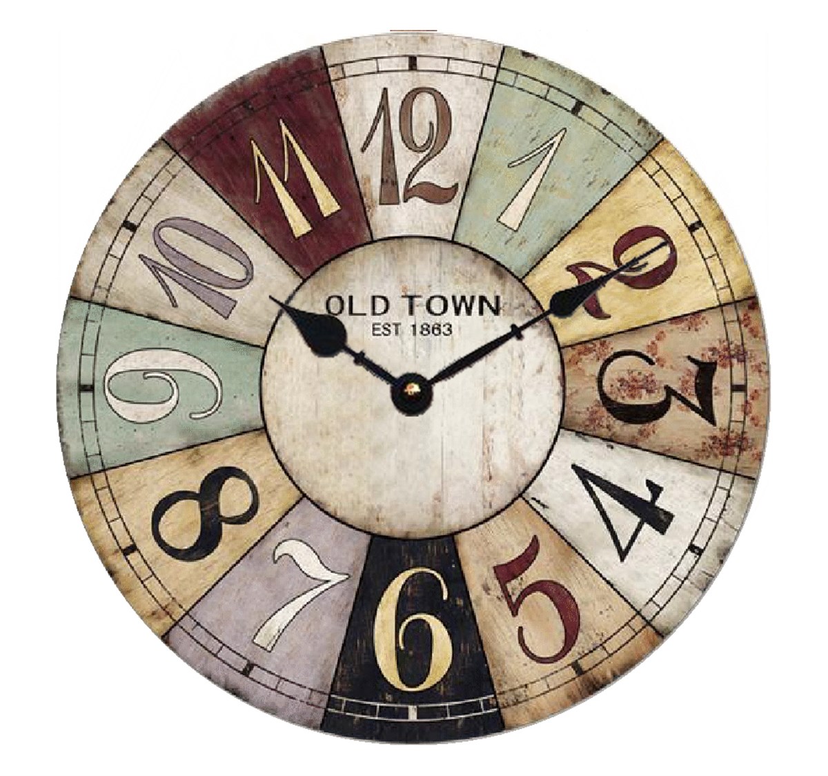 Ahşap Retro Duvar Saati 