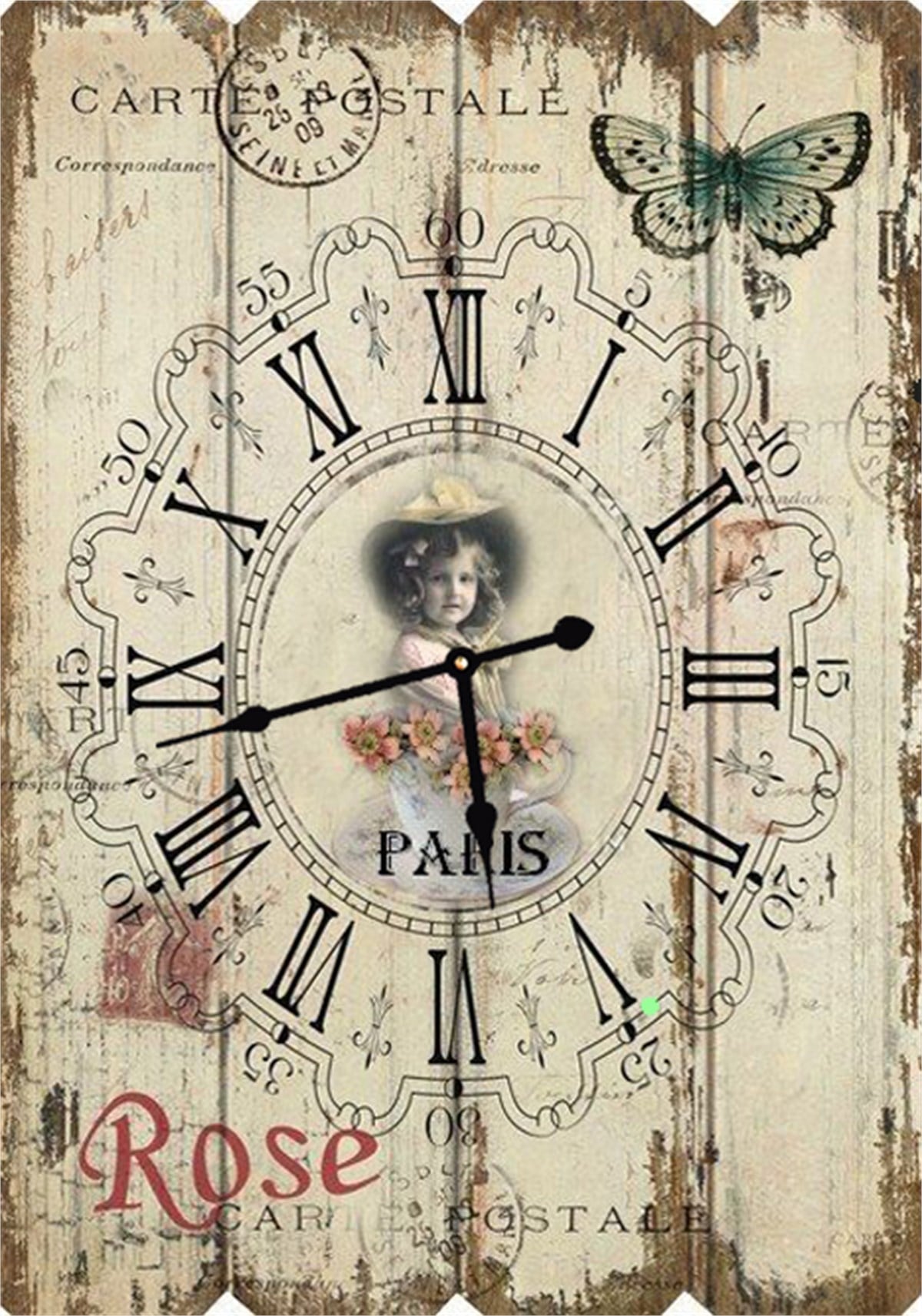 Ahşap Retro Duvar Saati 