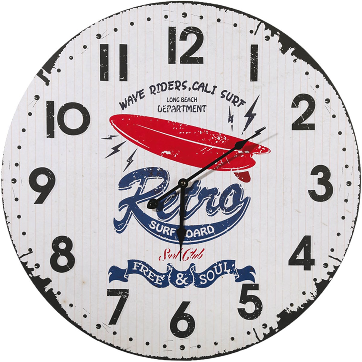 Ahşap Retro Duvar Saati 