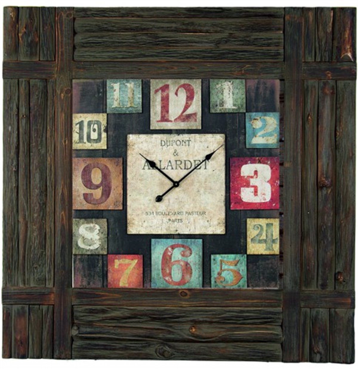 Ahşap Retro Duvar Saati 