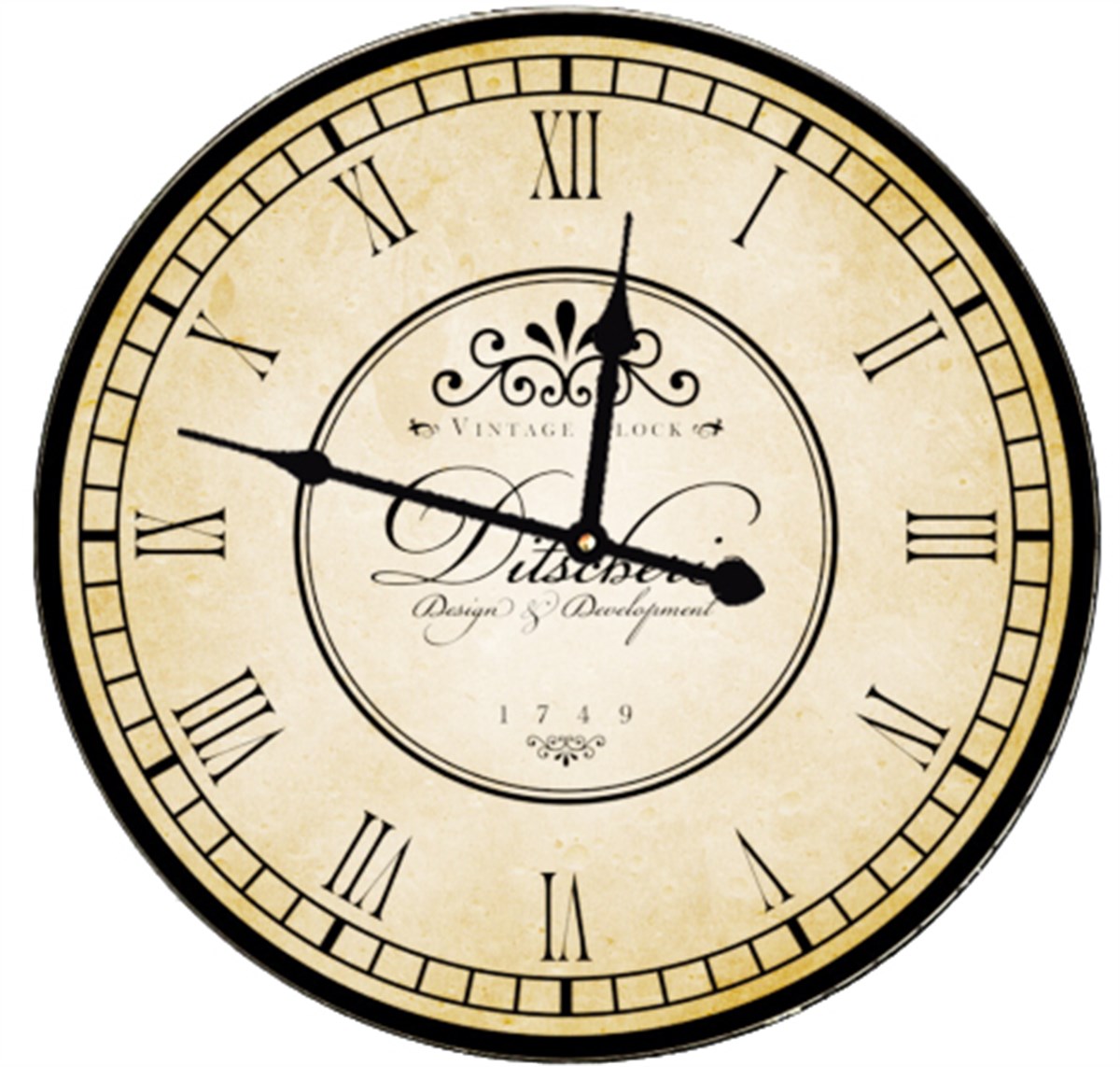 Ahşap Retro Duvar Saati 