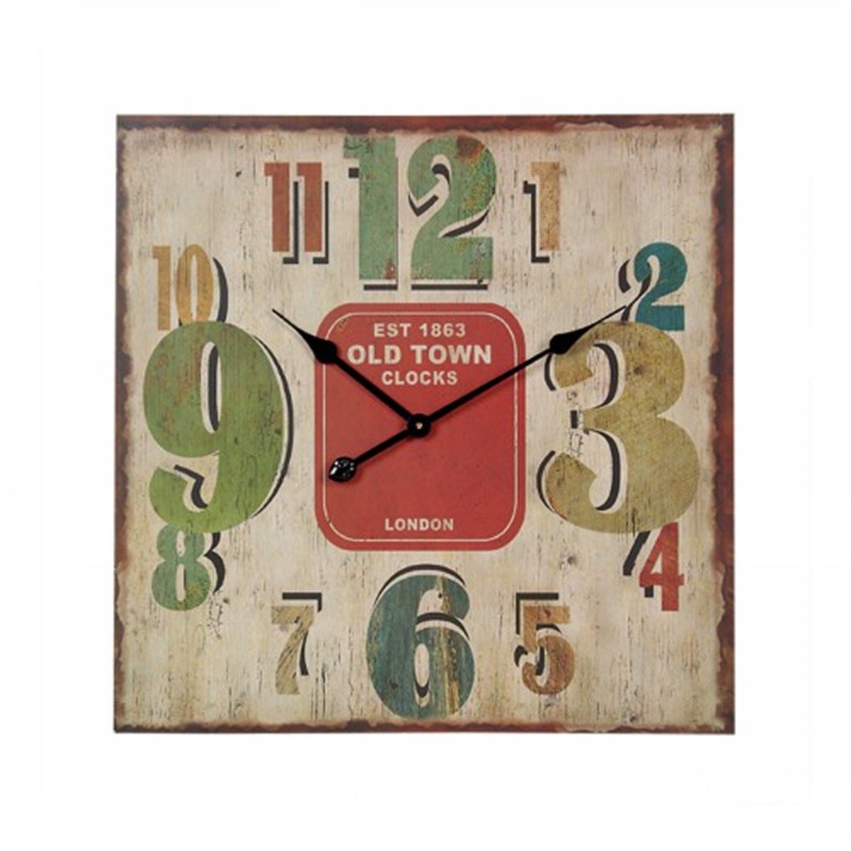 Ahşap Retro Duvar Saati 