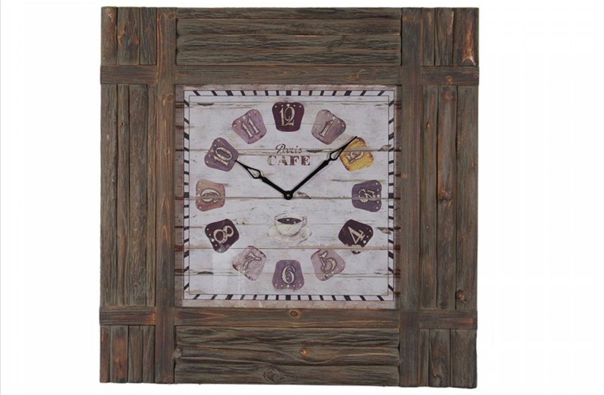 Ahşap Retro Duvar Saati 