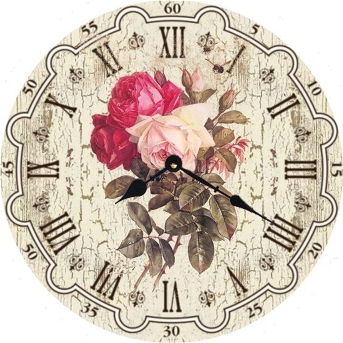 Ahşap Retro Duvar Saati 