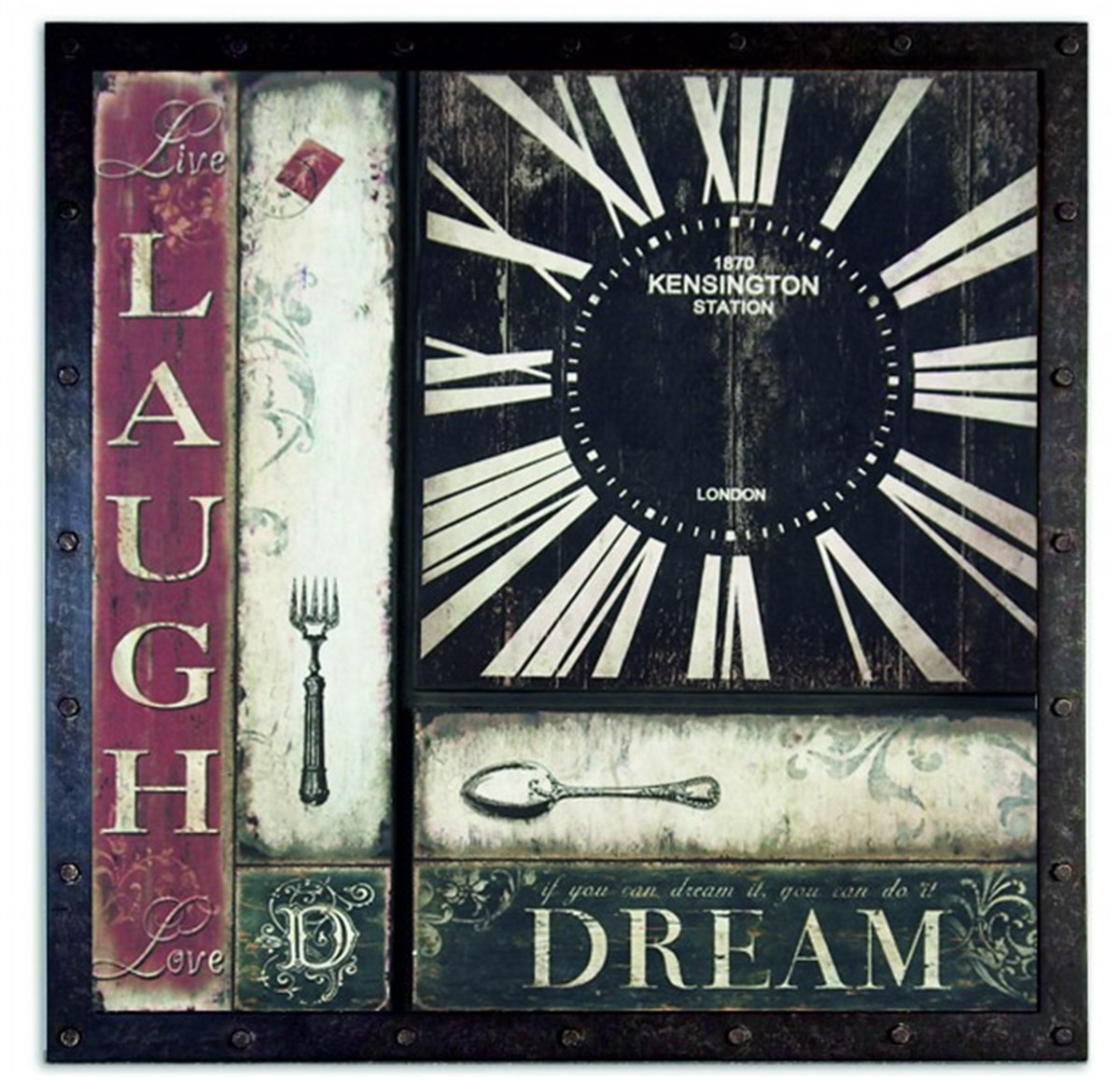 Ahşap Retro Duvar Saati 