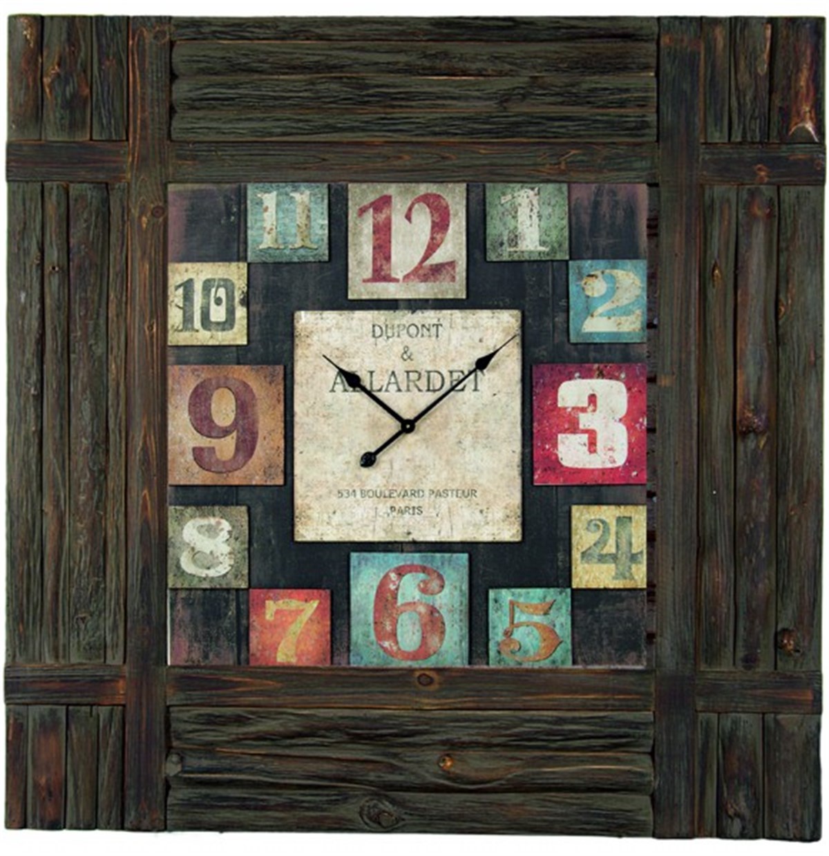 Ahşap Retro Duvar Saati 