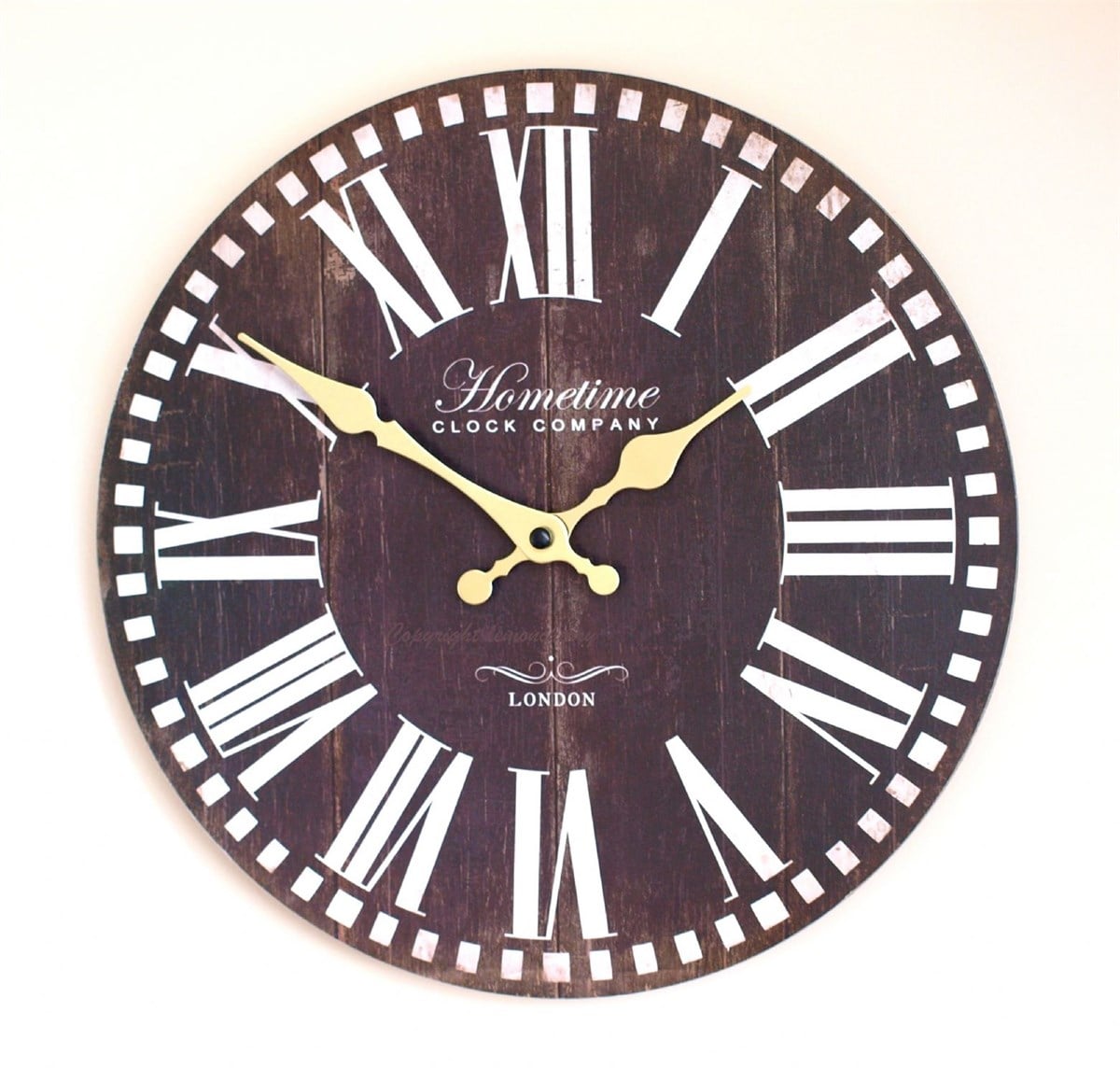 Ahşap Retro Duvar Saati 