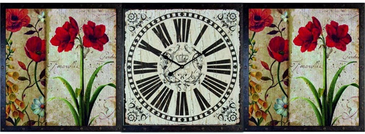 Ahşap Retro Duvar Saati 