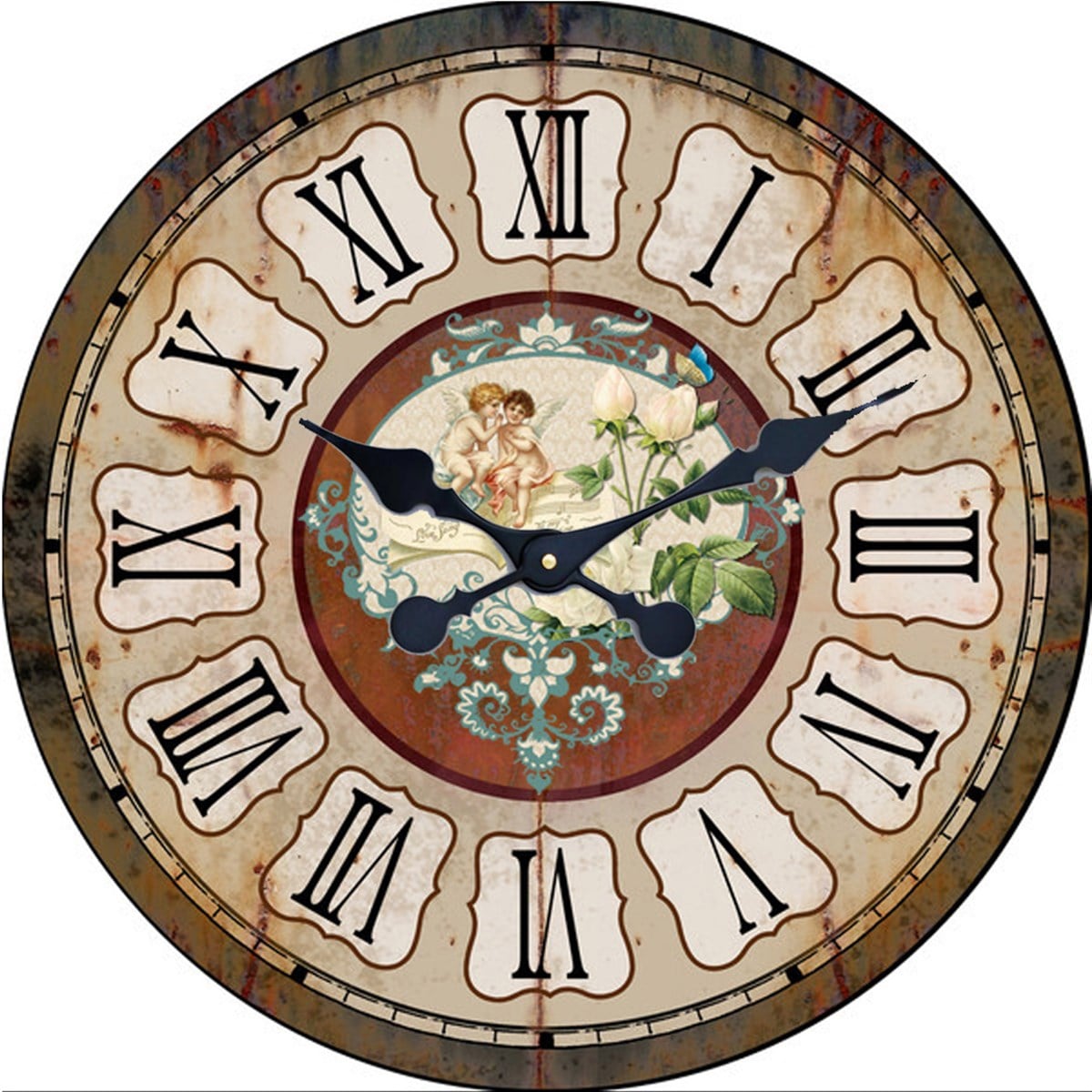 Ahşap Retro Duvar Saati 