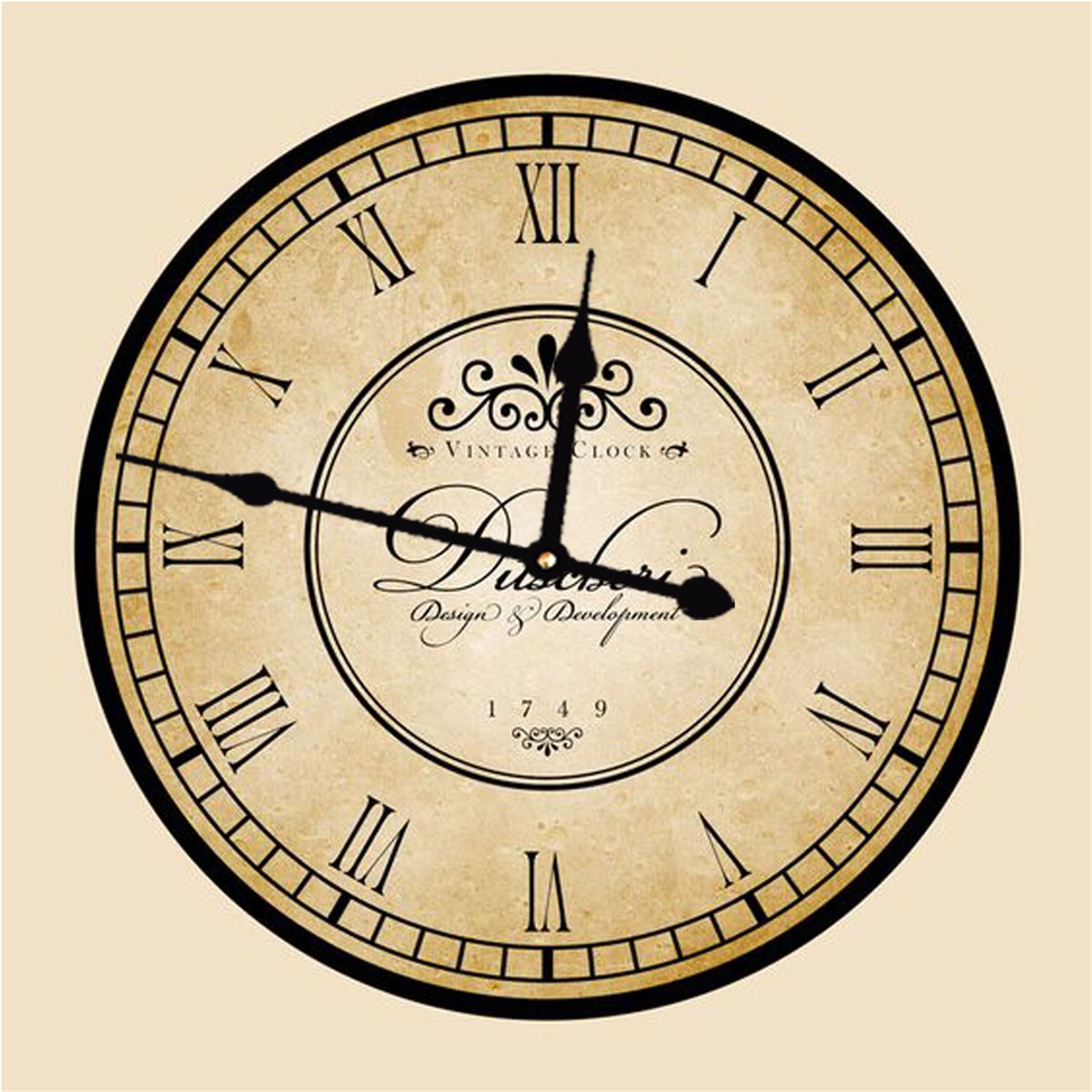 Ahşap Retro Duvar Saati 