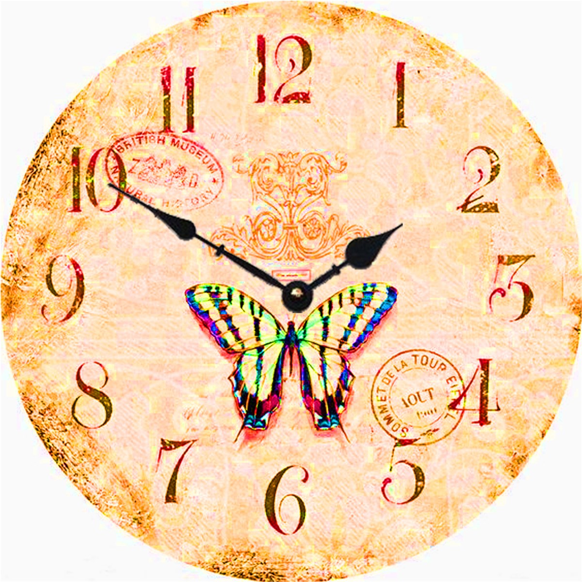 Ahşap Retro Duvar Saati 