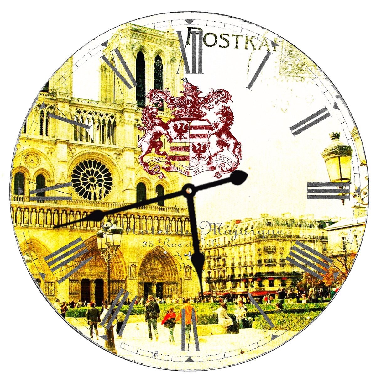 Ahşap Retro Duvar Saati 