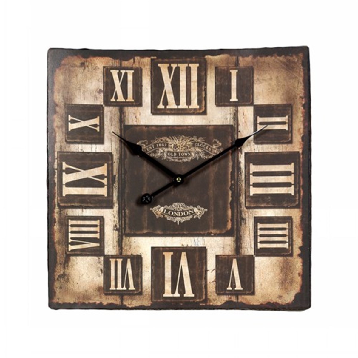 Ahşap Retro Duvar Saati 