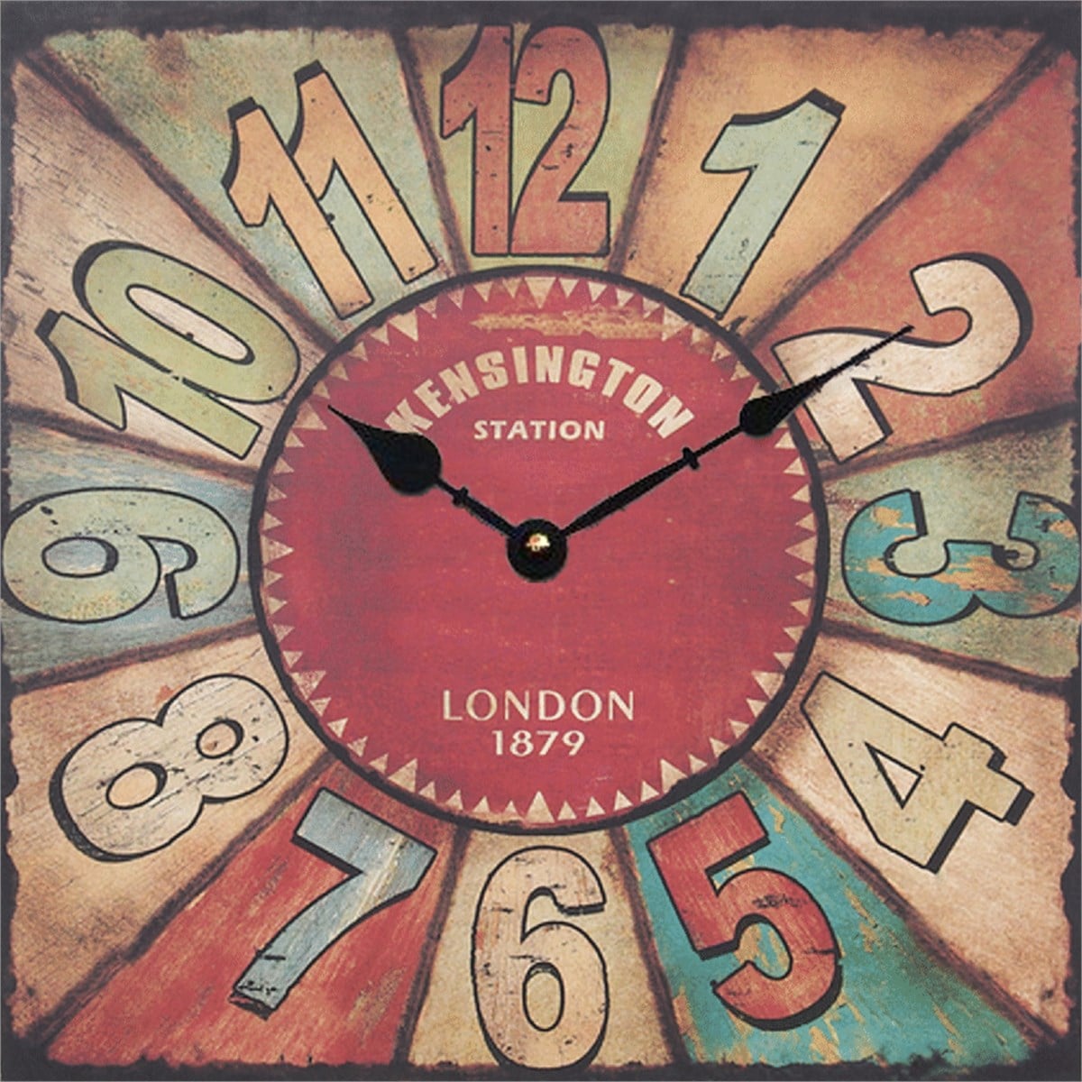 Ahşap Retro Duvar Saati 