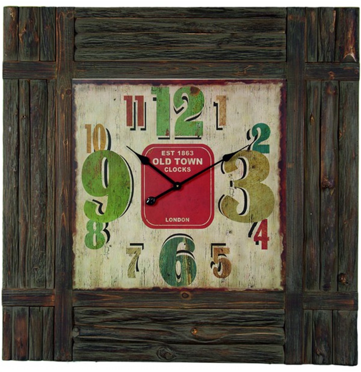 Ahşap Retro Duvar Saati 