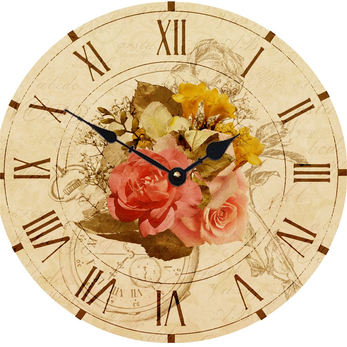 Ahşap Retro Duvar Saati 