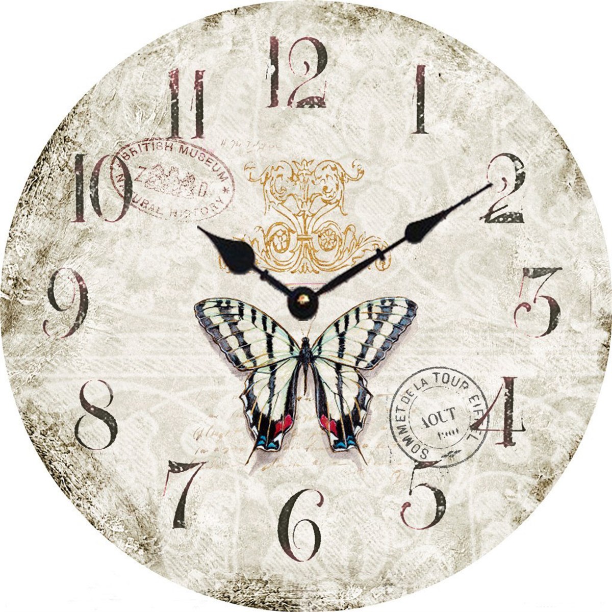 Ahşap Retro Duvar Saati 