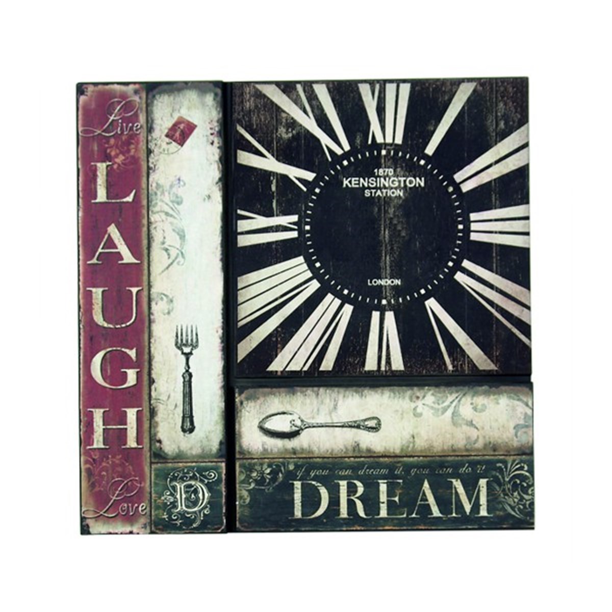 Ahşap Retro Duvar Saati 