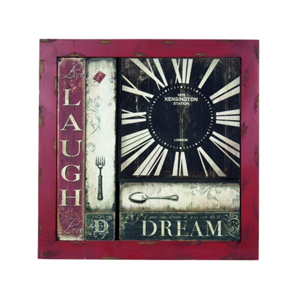 Ahşap Retro Duvar Saati 