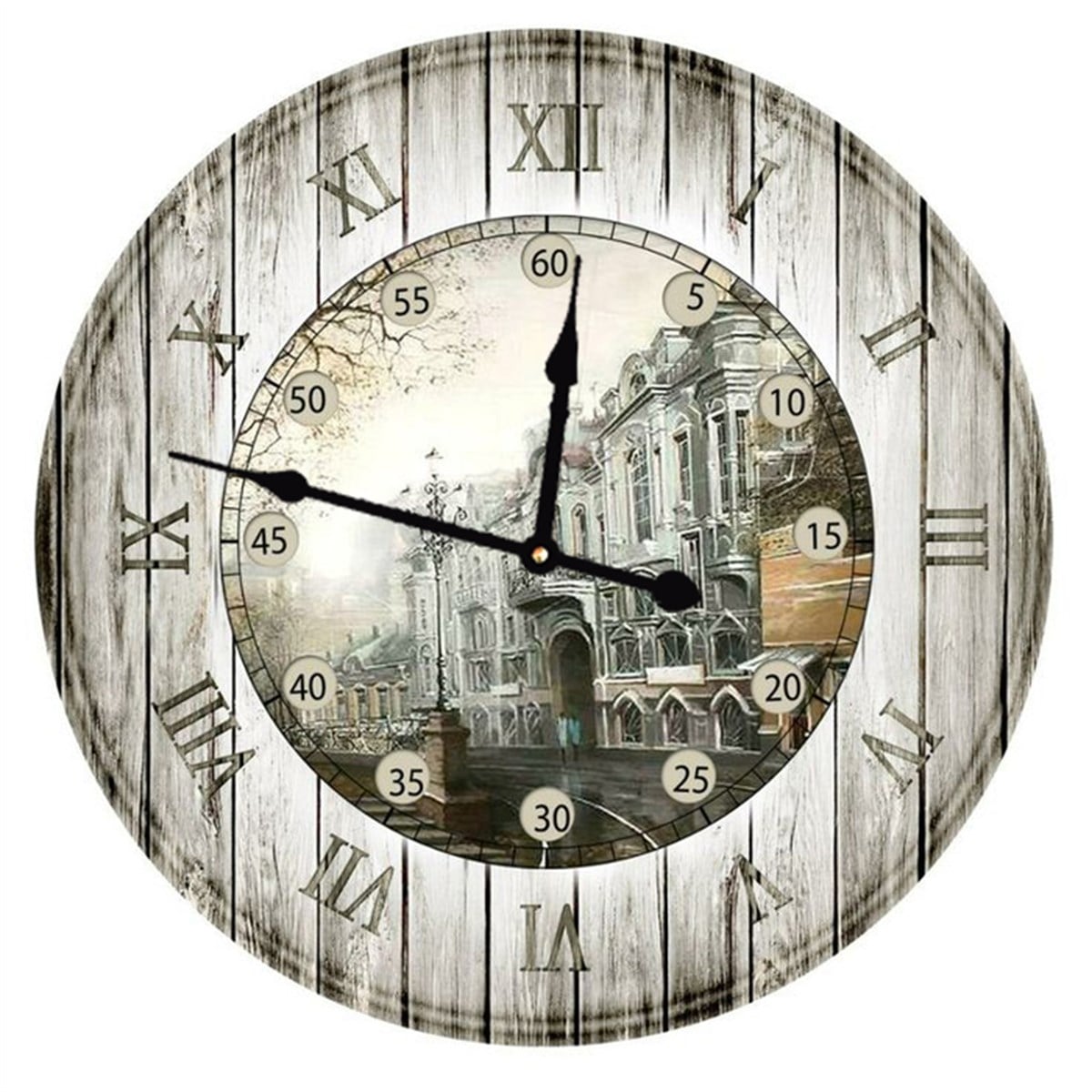 Ahşap Retro Duvar Saati 