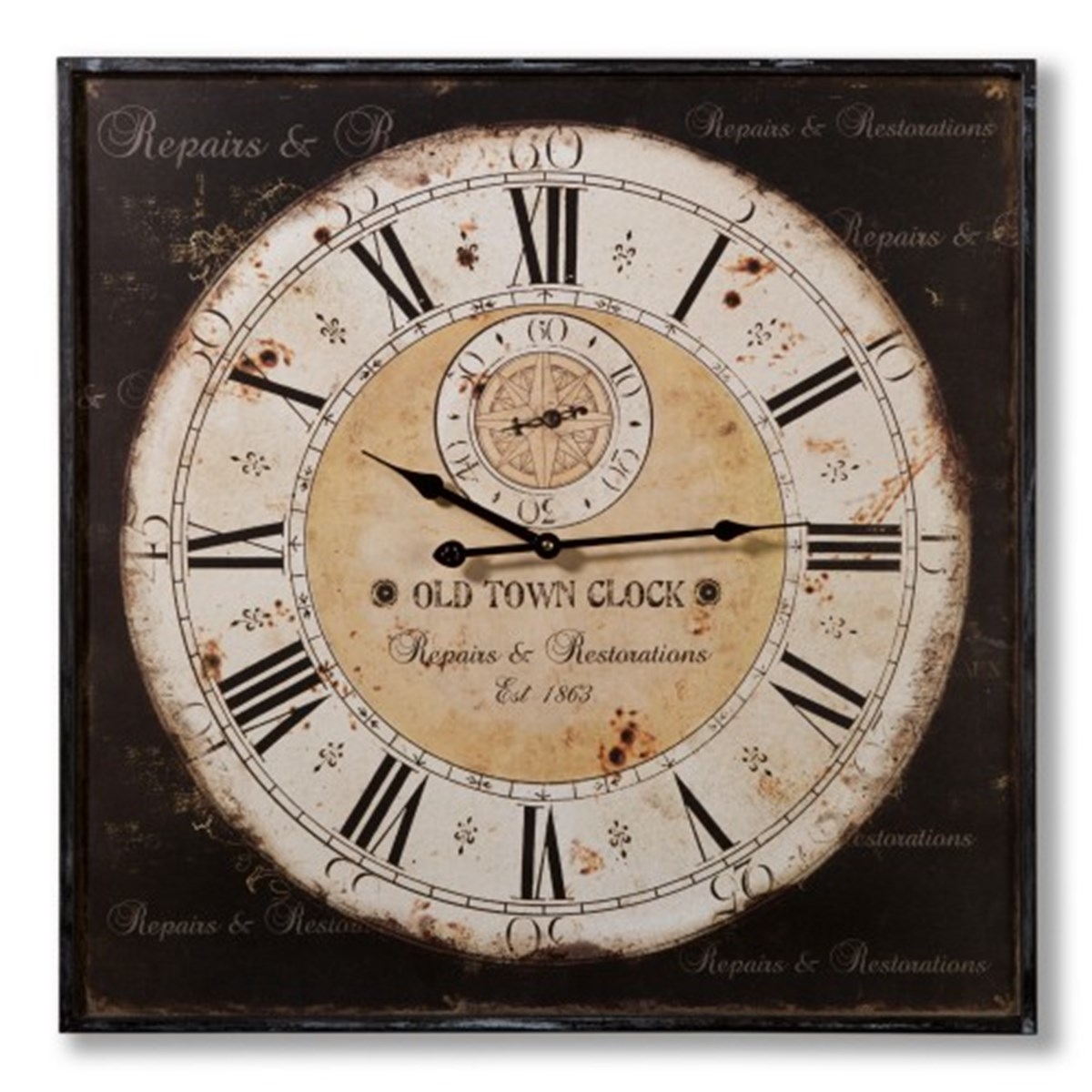 Ahşap Retro Duvar Saati 