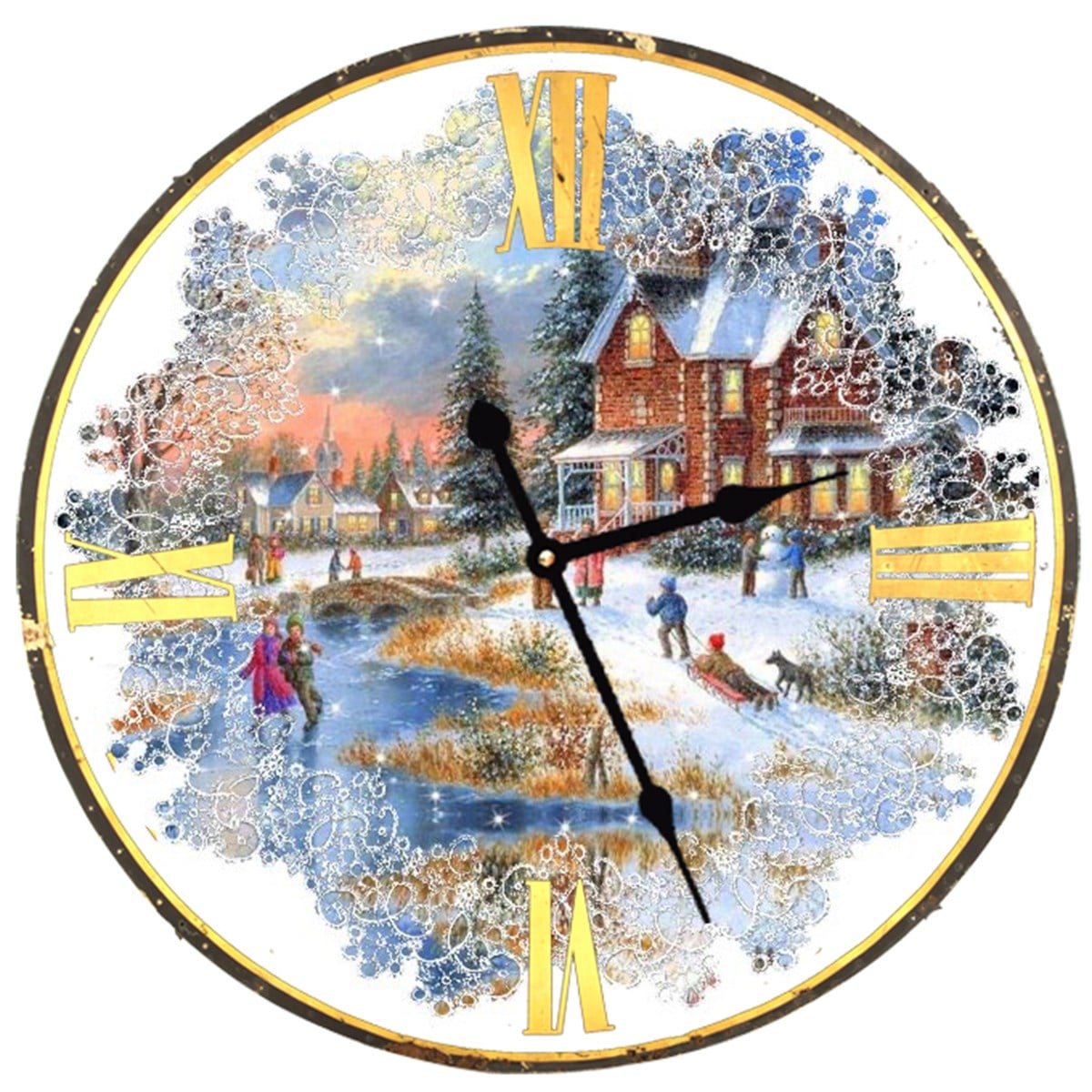 Ahşap Retro Duvar Saati 