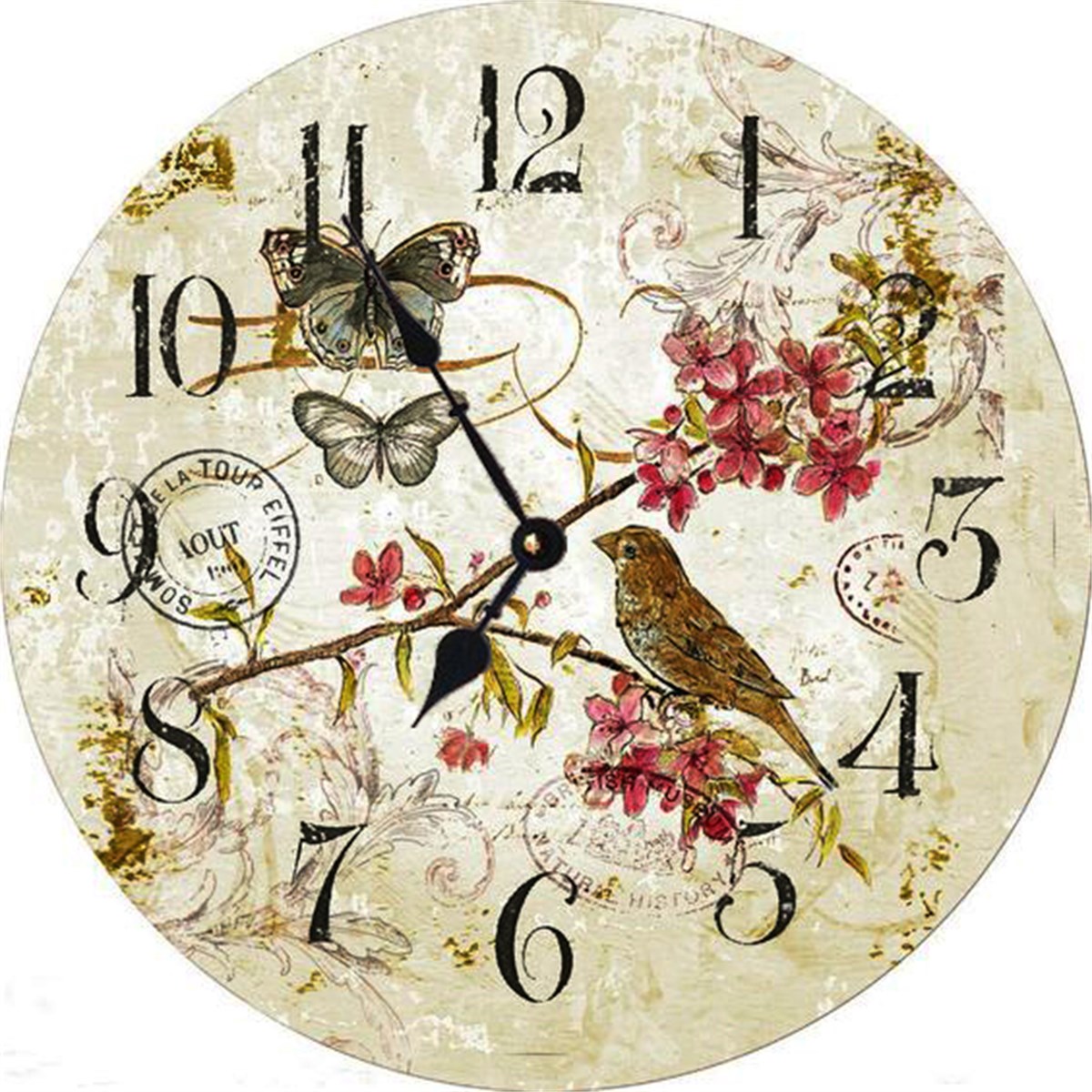 Ahşap Retro Duvar Saati 