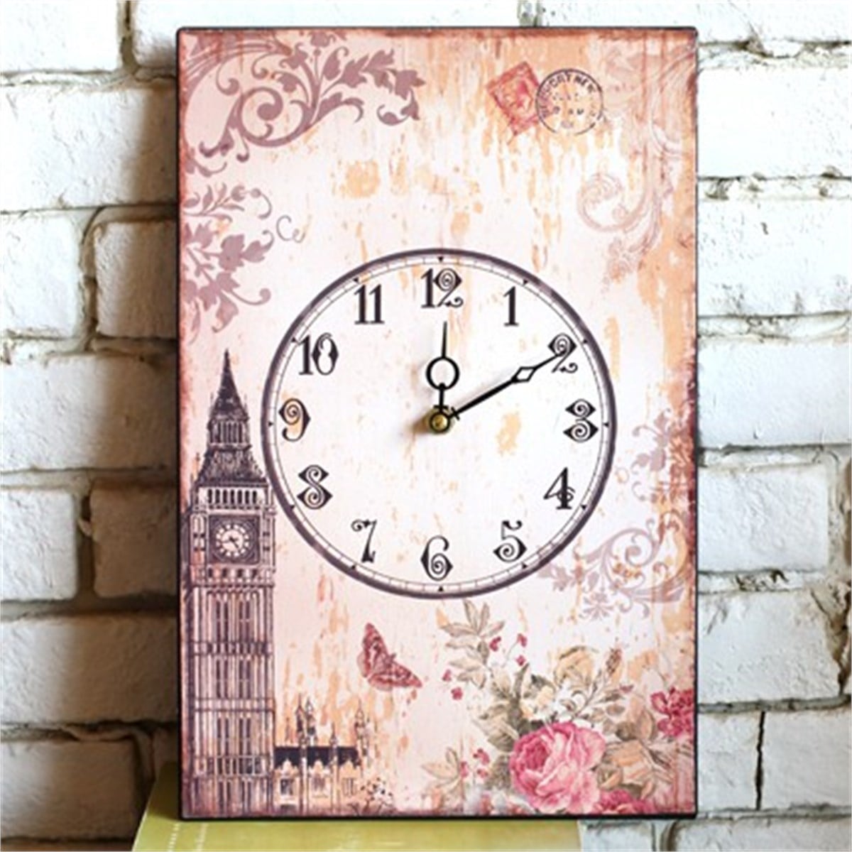 Ahşap Retro Duvar Saati 