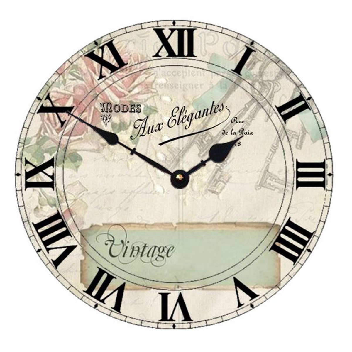 Ahşap Retro Duvar Saati 