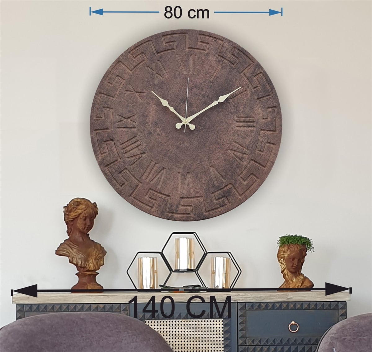 Markakanvas  Duvar Saati (Çap 50 cm - 80 cm )