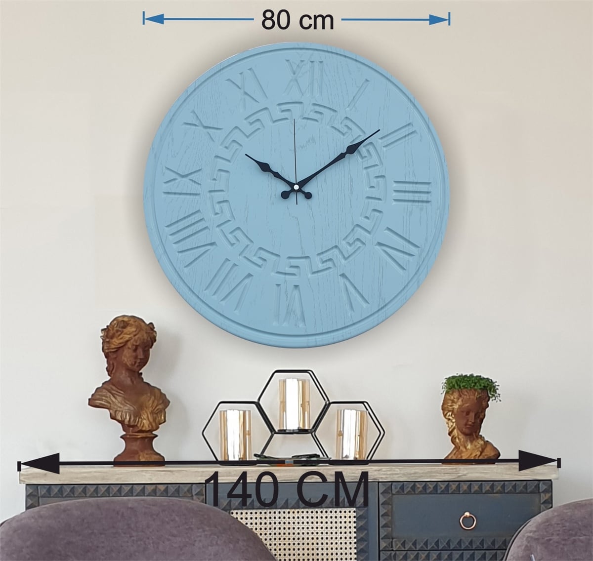 Markakanvas  Duvar Saati (Çap 50 cm - 80 cm )