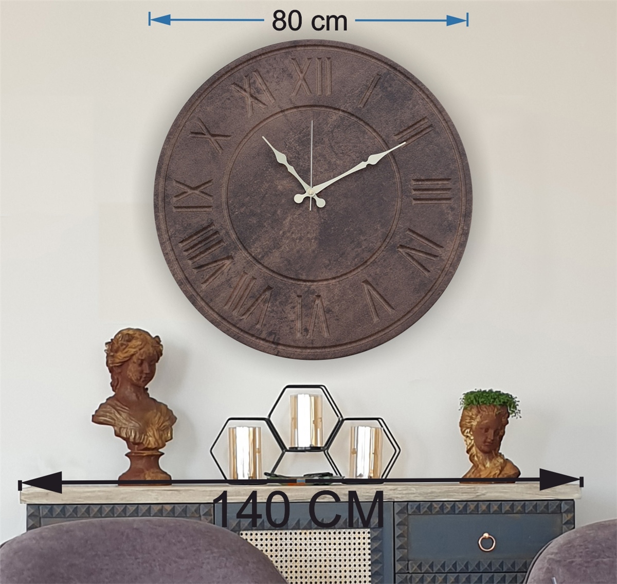 Markakanvas  Duvar Saati (Çap 50 cm - 80 cm )
