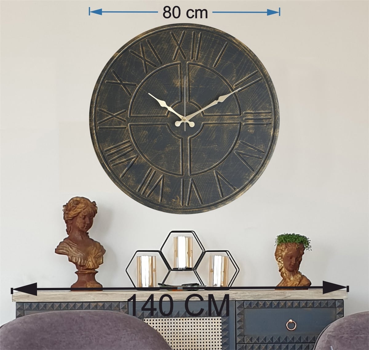 Markakanvas  Duvar Saati (Çap 50 cm - 80 cm )
