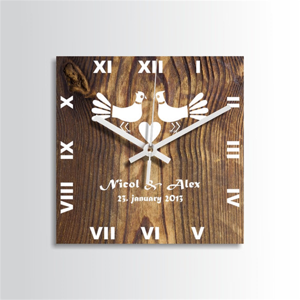 Markakanvas Kare Duvar Saati