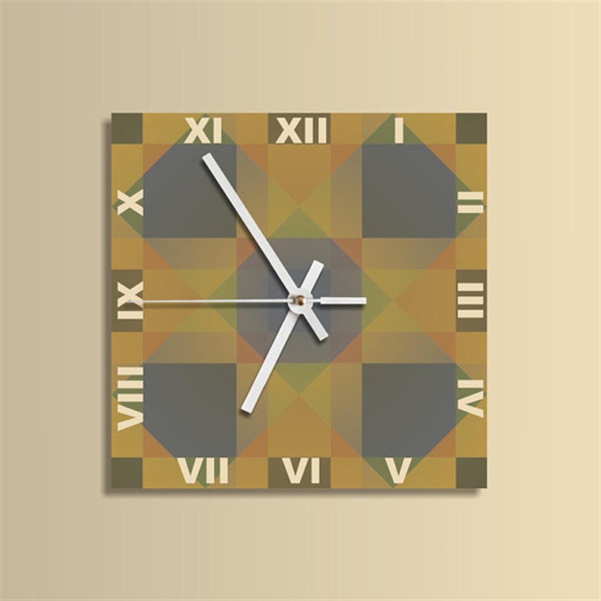 Markakanvas Kare Duvar Saati