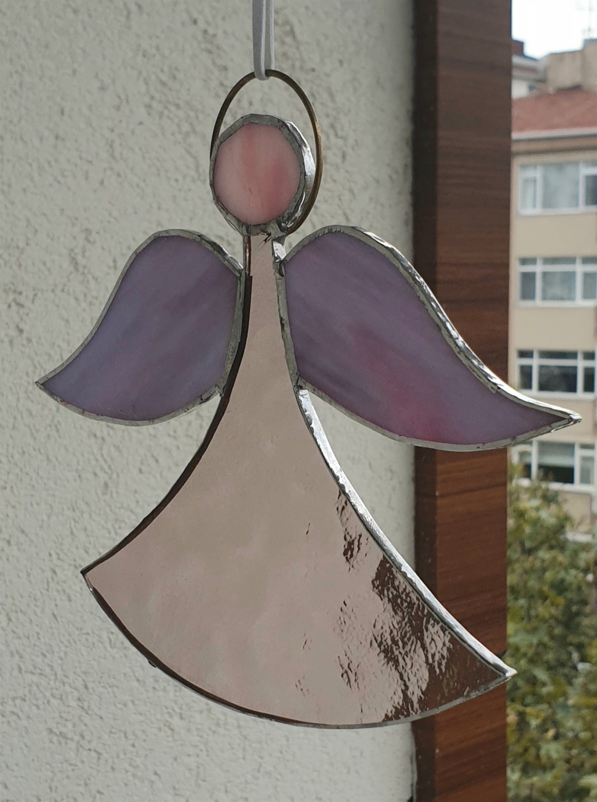 Markakanvas Mor Melek cam vitray 15x17cm 