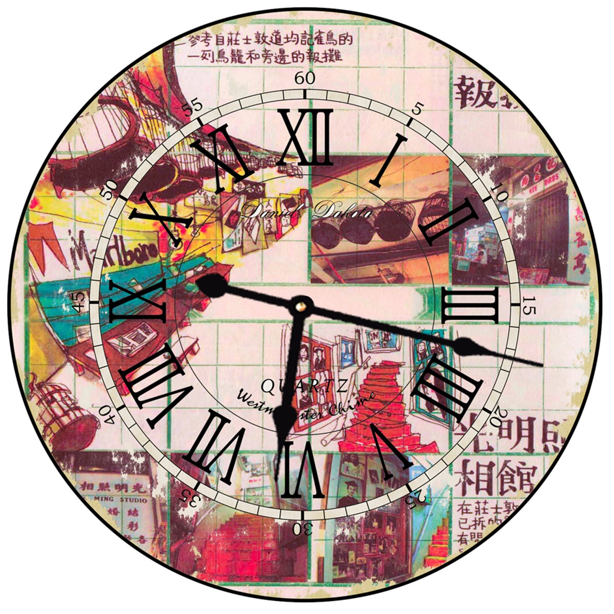 Markakanvas Yuvarlak Duvar Saati