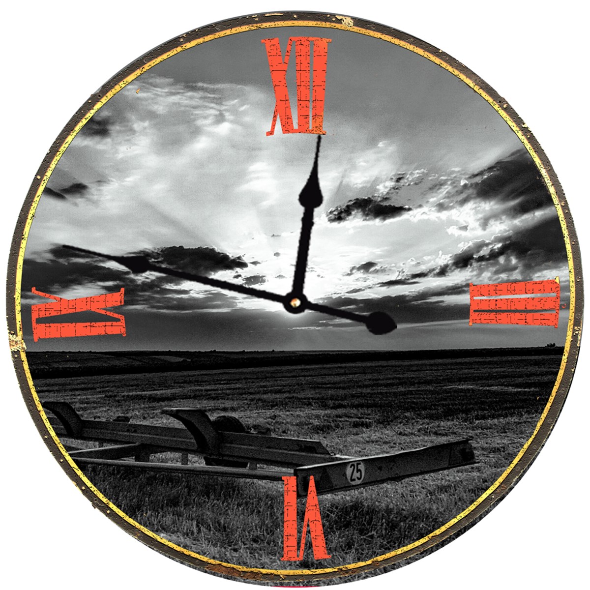 Markakanvas Yuvarlak Duvar Saati