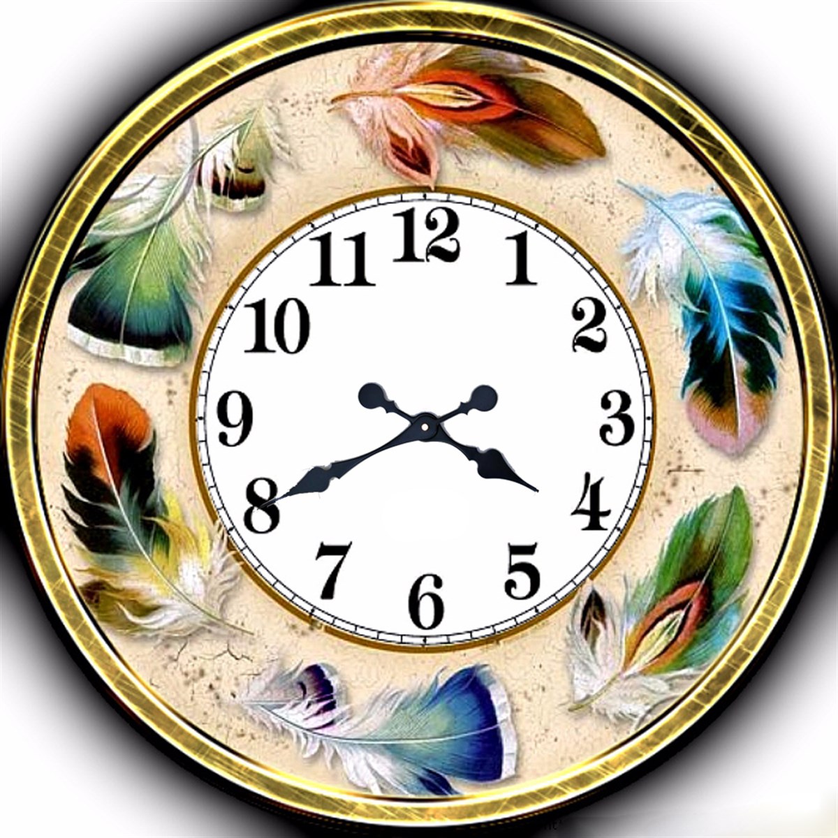 Markakanvas Yuvarlak Duvar Saati