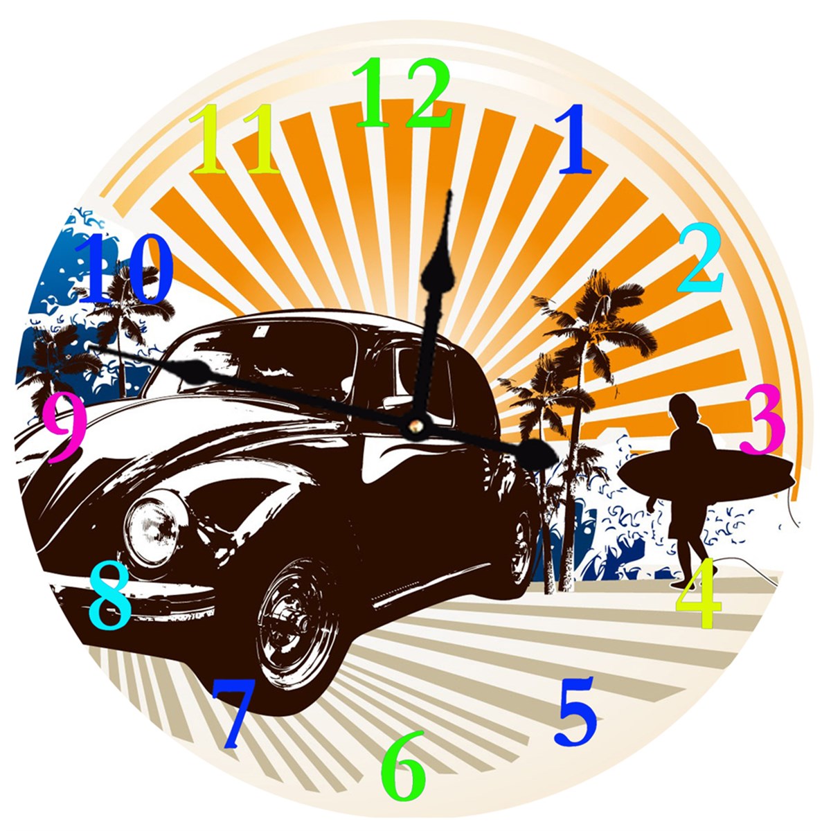 Markakanvas Yuvarlak Duvar Saati