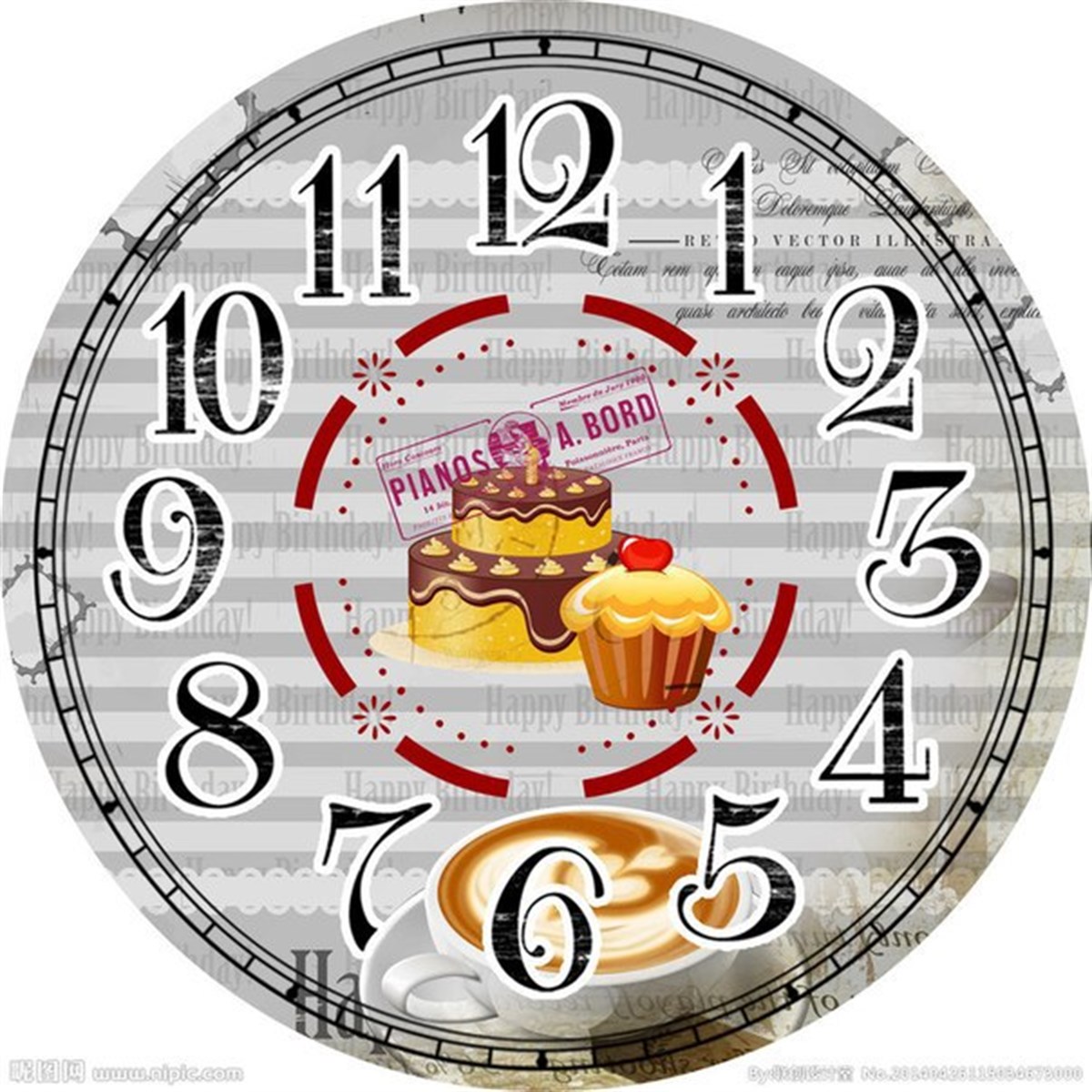 Markakanvas Yuvarlak Duvar Saati