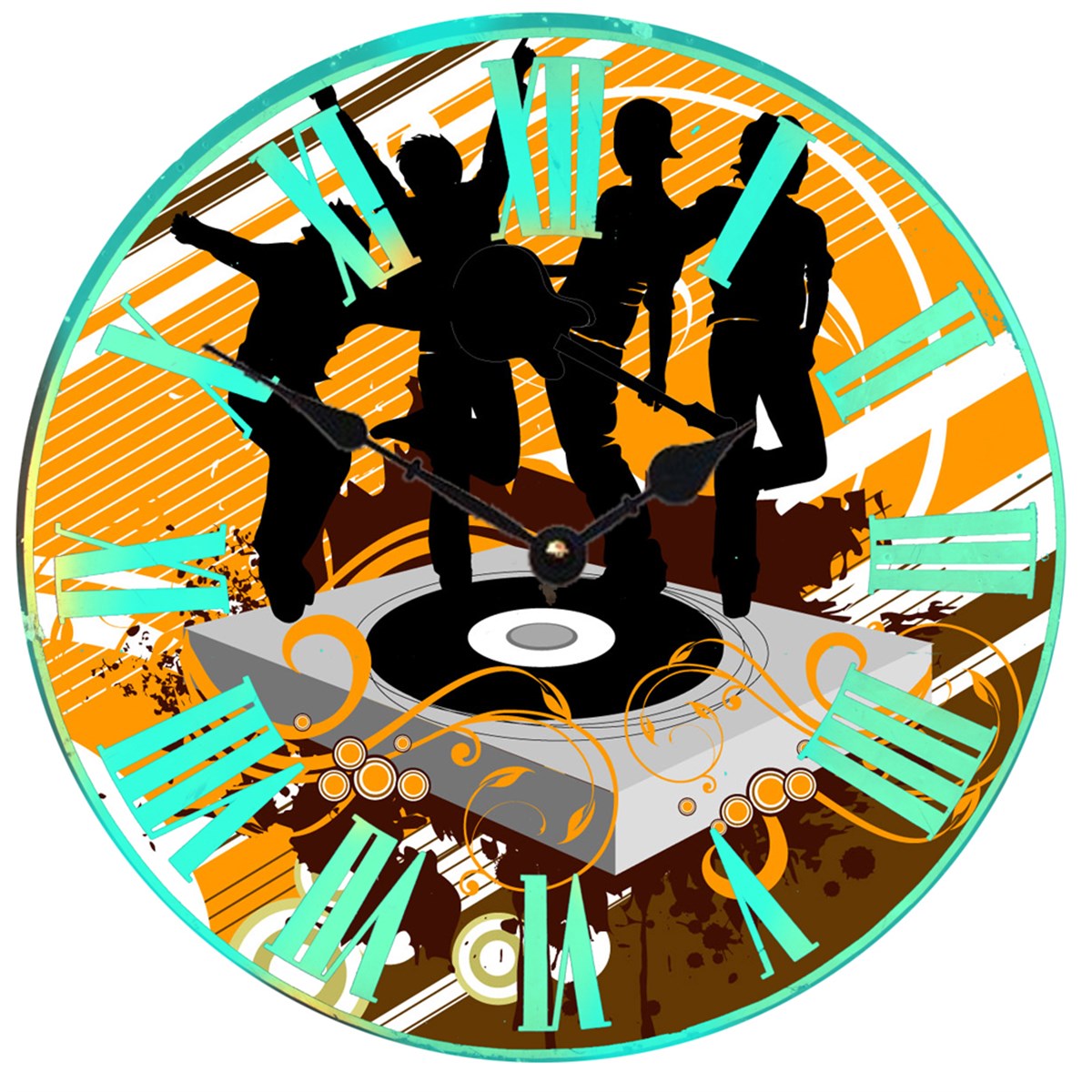 Markakanvas Yuvarlak Duvar Saati