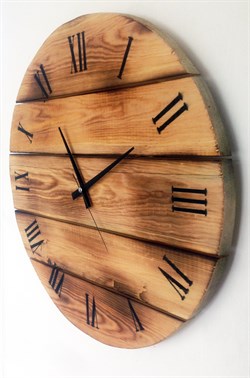 Markakanvas Ahşap YAKMA Duvar Saati