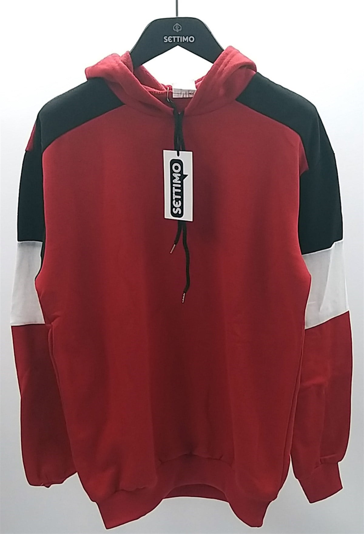 KIRMIZI 2 İPLİK KAPÜŞONLU SWEATSHİRTSweatshirtSWT1.E.100-KRM-SSETTİMO