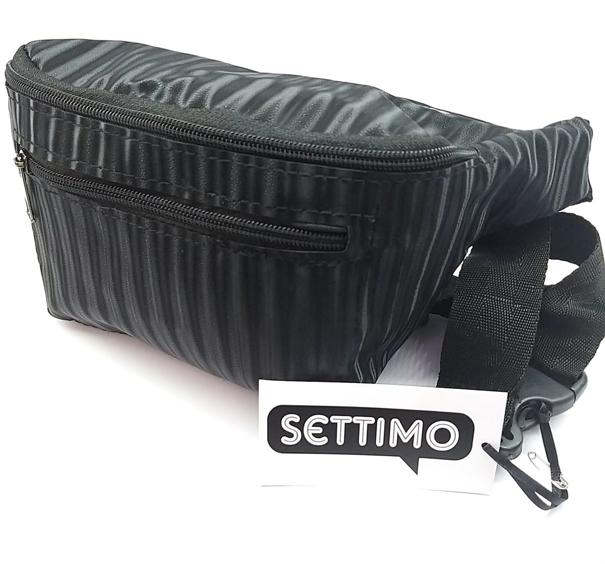 SİYAH YANAR DÖNERLİ SOFT DOKULU BEL ÇANTASIBEL ÇANTALARIC1.K.109-1SETTİMO