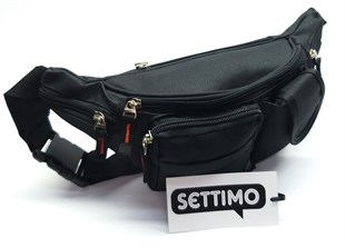 SİYAH UNISEX ÇOK AMAÇLI BEL ÇANTASIBEL ÇANTALARIC1.U.131-1SETTİMO