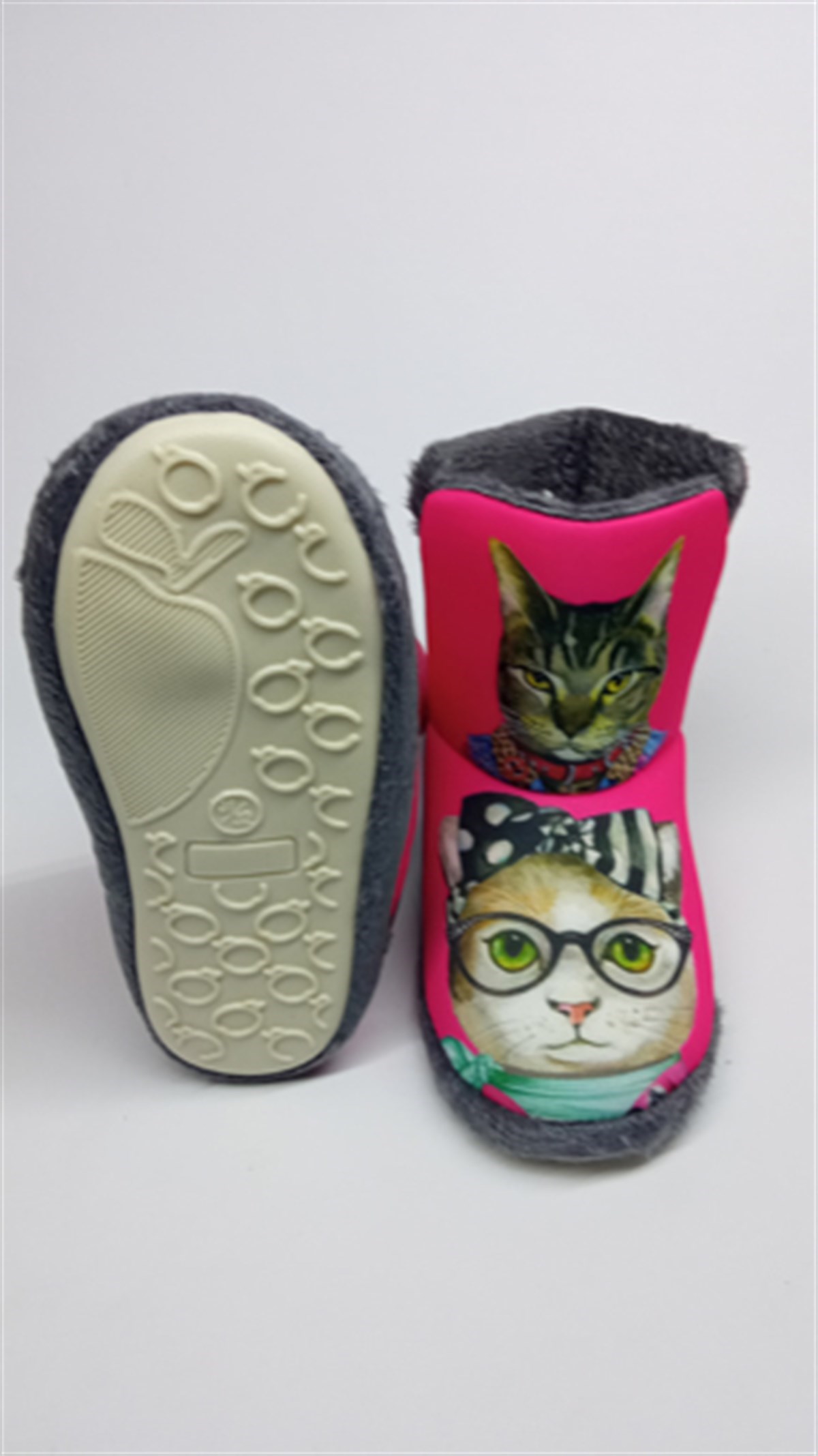 PEMBE KEDİ BASKILI PANDUFÖZEL TASARIM EV PANDUFLARIA1.C.115-PMB-31SETTİMO