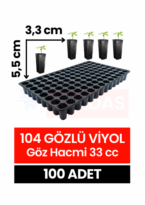 104 Göz Fide Viyolü 100 adet